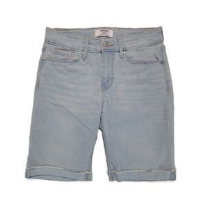 Levi's Denizen Bermuda Shorts Womens 4 Mid Rise Cuffed Blue Denim